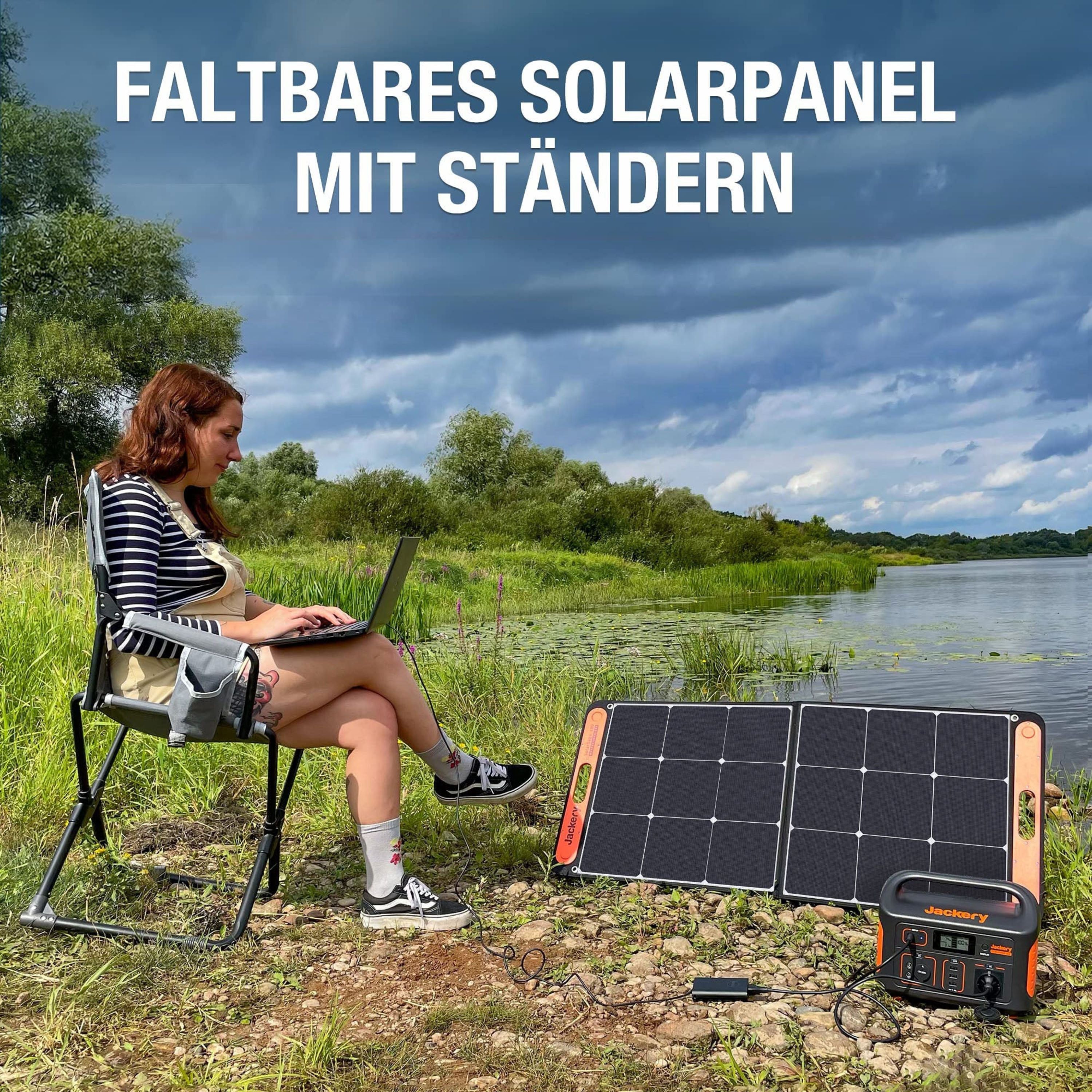 Jackery Explorer 500 Set - Tragbare Powerstation mit Saga 100W Solarpanel - SUNPOWER4U