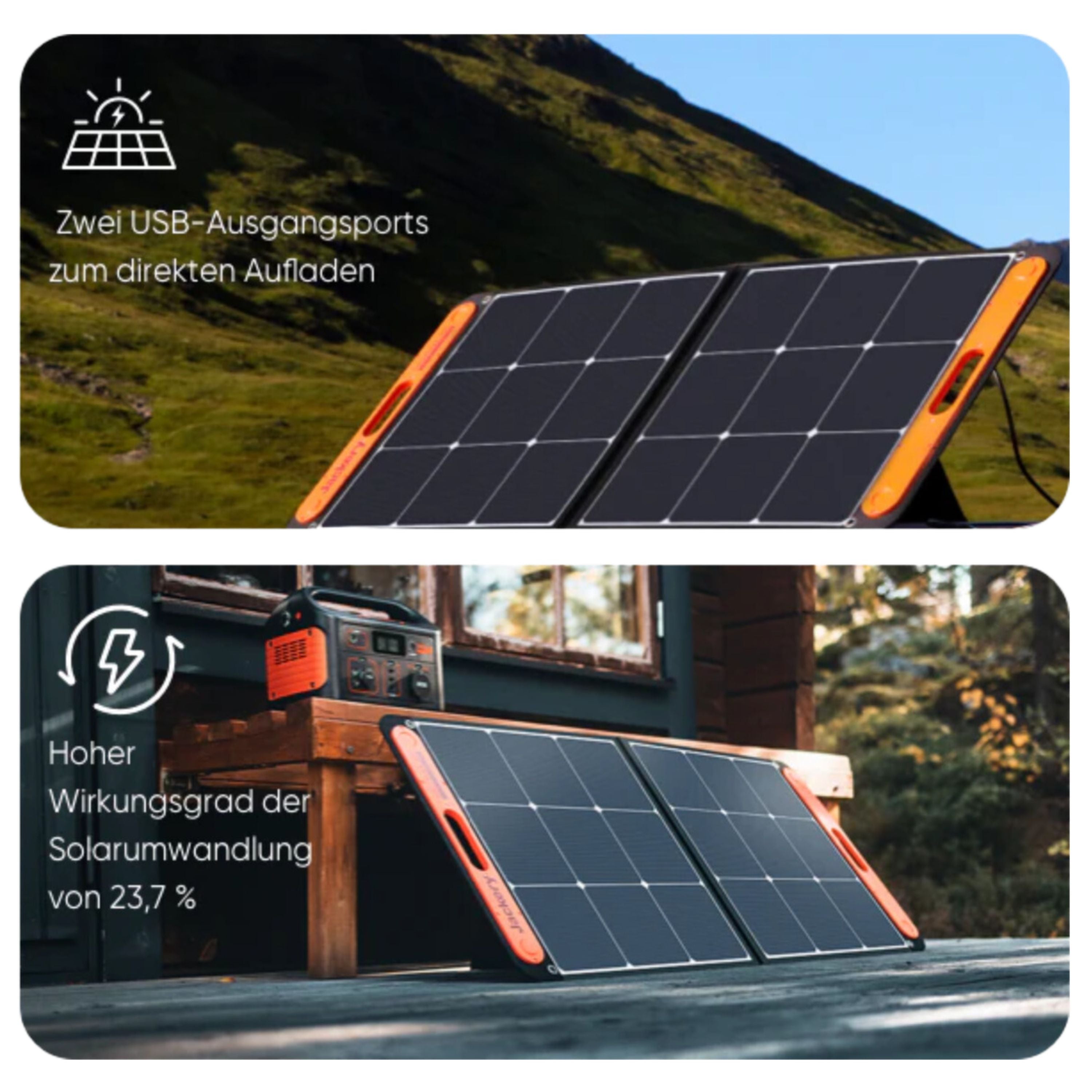 Jackery SolarSaga 100W Solarpanel für Powerstation - SUNPOWER4U