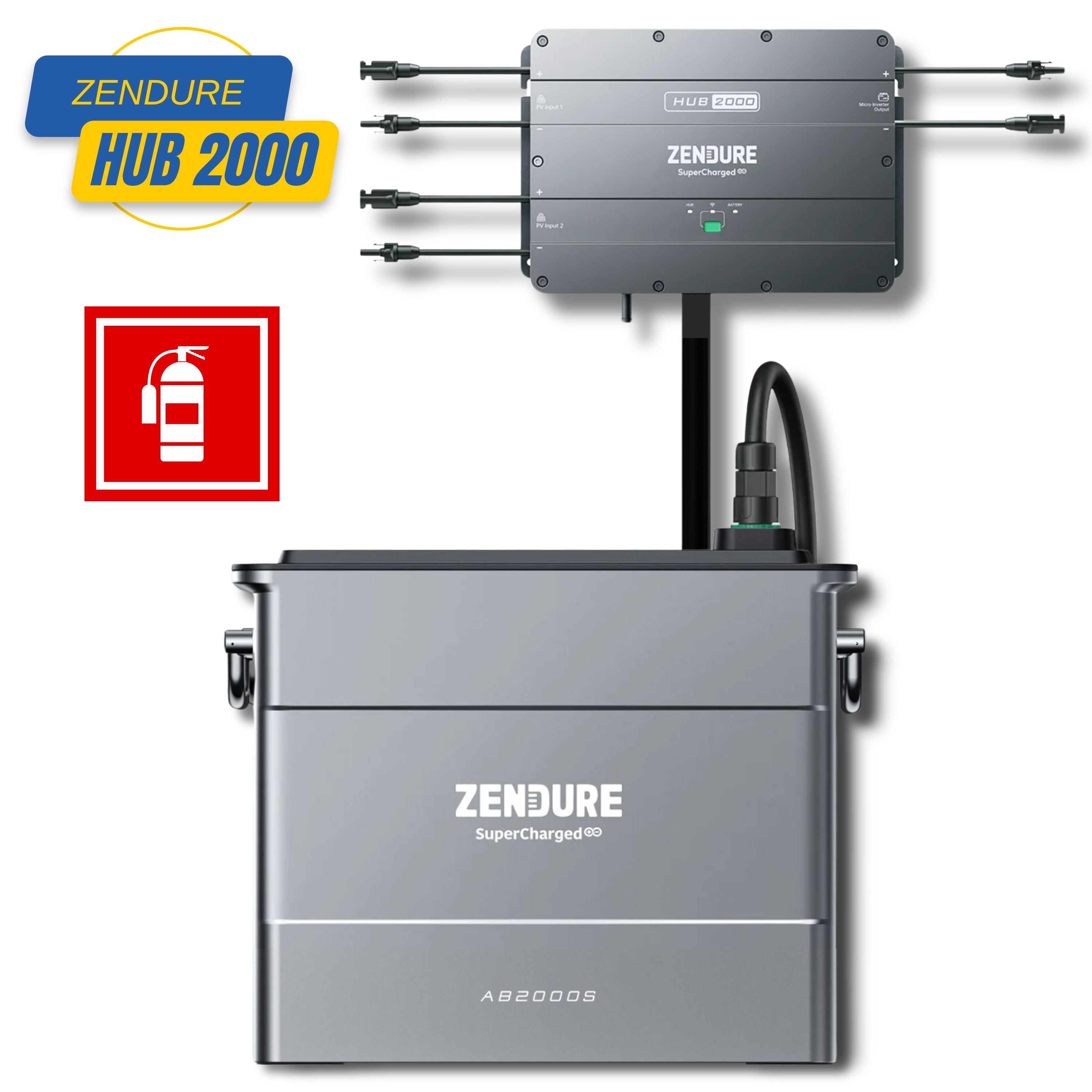 Zendure SolarFlow HUB2000 Set mit AB2000S Akkus bis 7680Wh