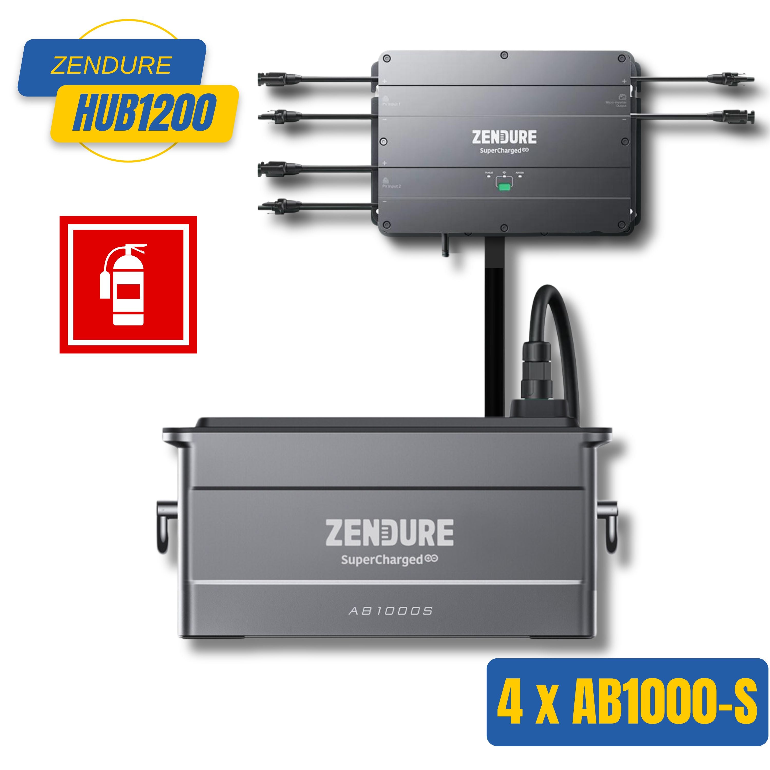 Zendure SolarFlow HUB1200 Set mit AB1000-S Akkus bis 3840Wh